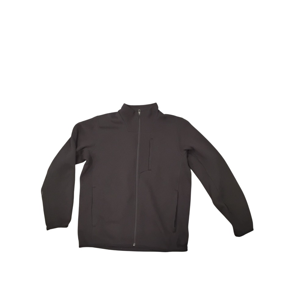 Lululemon Men Full Zip Jacket Black Athleisure Sportswear Full Zip Size Medium